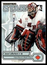 2005-06 In The Game Heroes and Prospects Shooting Stars Jason LaBarbera Hartford
