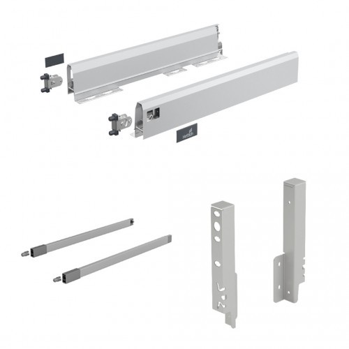 Kit tiroir ArciTech argent 650mm finition design pour casserolier