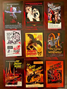 LOT Collection Sci-Fi & Horror Movie Posters Cards Complete BASE SET, 49 cards