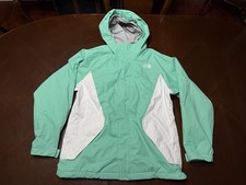 The North Face Triclimate Bermuda Green Jacket Coat Hooded Girls Large 14 16