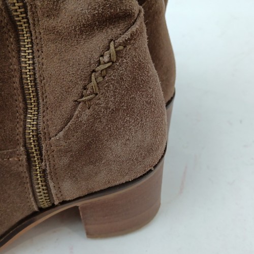 Steve Madden Boots size UK 5 Taupe Women's Heeled Casual Wear Zip Preloved - Picture 21 of 24