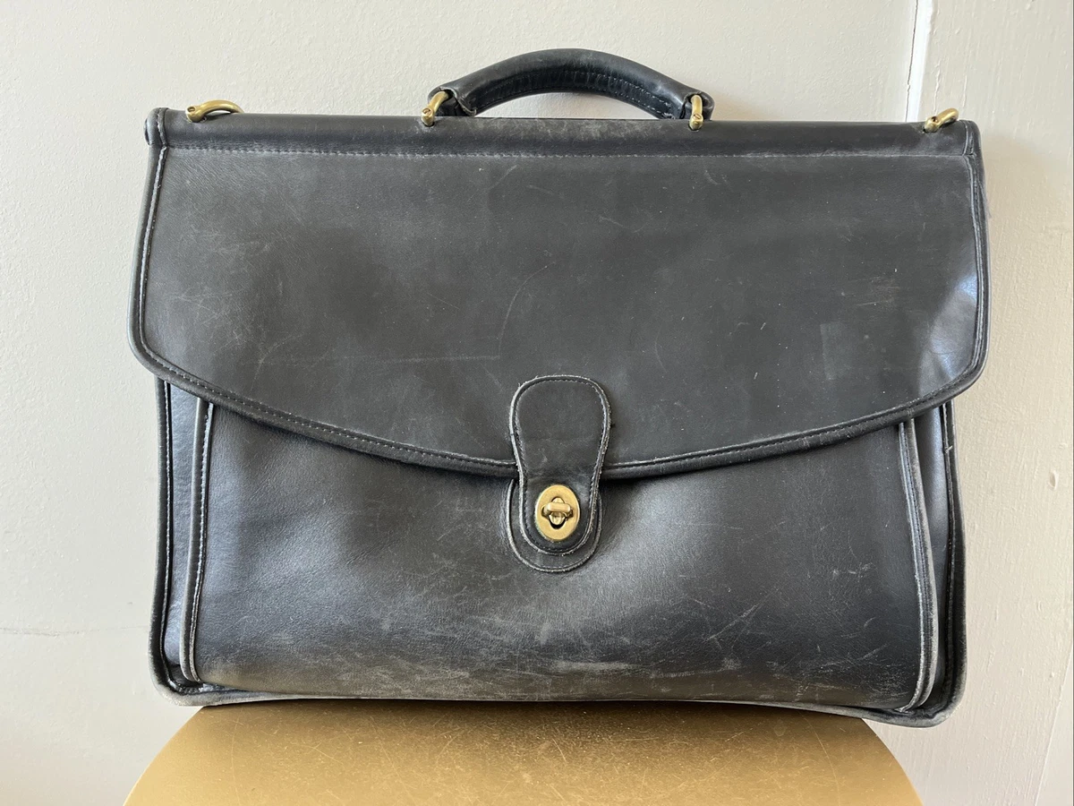 バッグ vintage coach old archive Beekman Bag Vtg Coach Beekman Leather Briefcase Messenger Bag Brown Mahogany