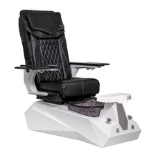 SERENITY DX Shiatsulogic Pedicure Chair White/Black Tub w/Discharge Pump, BLK