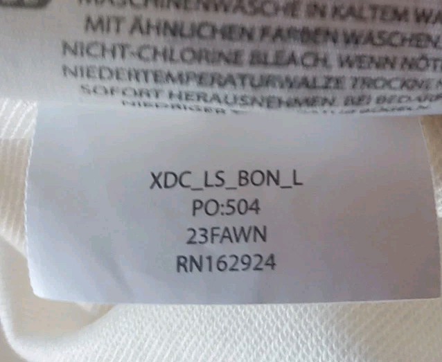 BYLT Shirt Men's Large Drop Cut Lux Long Sleeve Stretch Performance Cream EUC