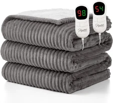 Homemate Electric Heated Blanket King Size - 100"X90" Heating Blanket King Size 