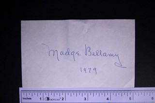 1920s 30s Leading Lady MADGE BELLAMY (1899 1990) AUTOGRAPH ALBUM PAPER