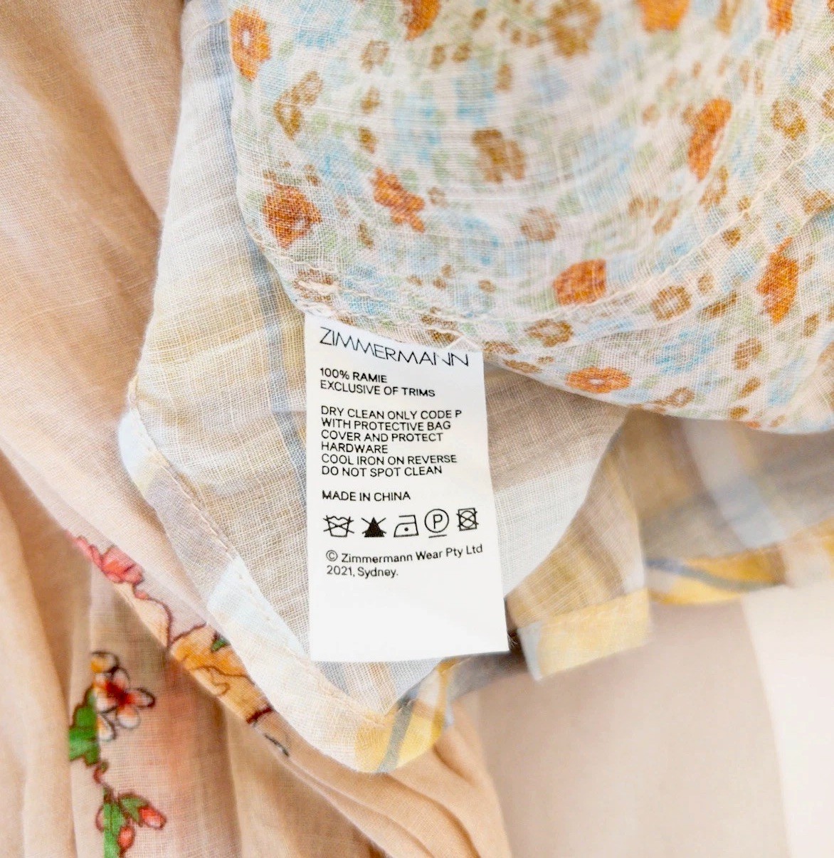 Zimmermann Patchwork Collared Shirt Size 1 / AU 1… - image 10