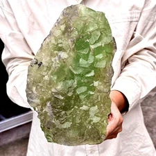 10.3LB Natural green cubic fluorite quartz crystal mineral specimen