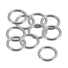 Welded O Ring, 30 x 4mm Heavy Duty Stainless Steel Round Rings 10pcs