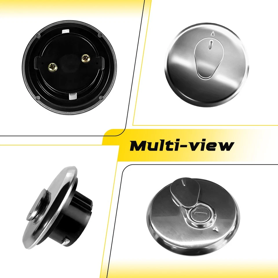 NEW Gas Lid Fuel Tank Cap Cover + 2 Keys Lock Kit Universal For Most Motorcycle - Image 4 of 4