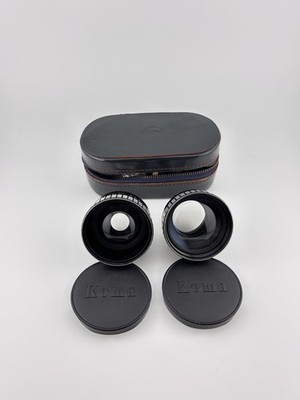Koma Aux Weitwinkel + Tele Vorsatzlinsen Set f2.8 mit Etui Vintage