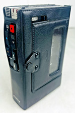 Sony TCM-111 Cassette Corder Silver Metal W/Case Made in Japan Tested Working