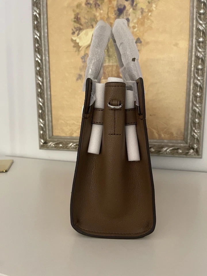 Cartera pequeña Michael Kors Hamilton con retazos y serpiente en relieve madera a la deriva nueva con etiquetas Foto 4 de 4