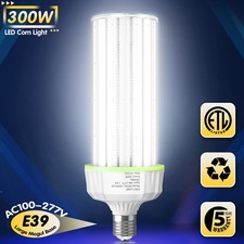 UL Commercial 300W Led Corn Light Bulb Replacing 1500WATTS MH/HPS E39 Mogul Base
