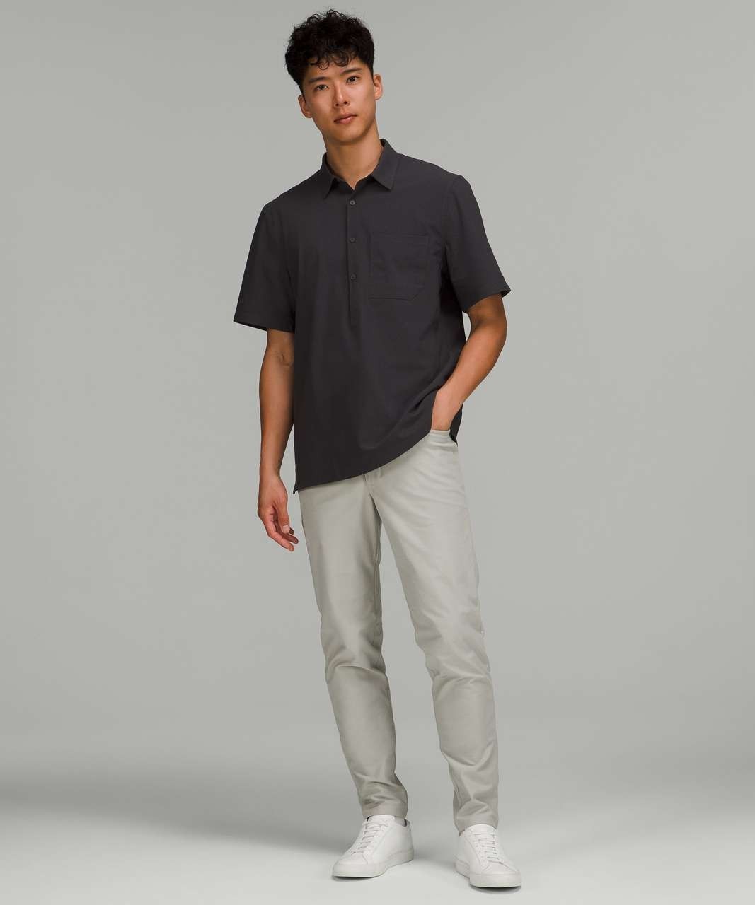 Lululemon ABC Pant Men 33x33 Seal Gray Slim Fit Utilitech Chino Golf Performance