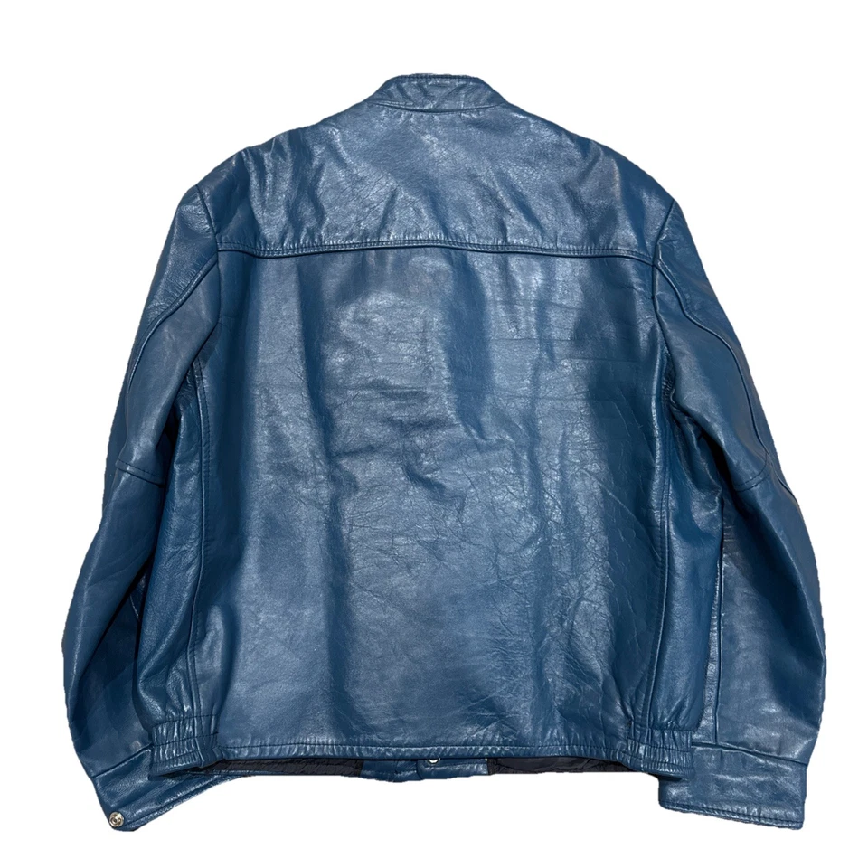 Abrigo Chaqueta De Cuero Kitchener Rangers OHL Hockey Major Junior A Años 70 De Colección Talla L Foto 4 de 4