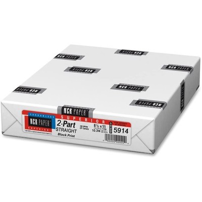 Ncr Paper 2-Part, White-Canary Reverse Superior Carbonless Sheets. 10 Reams.
