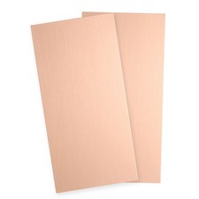 2Pcs Pure Copper Sheet 4" x 2" 18 Gauge 1mm Thickness with Gloves Rose Gold 