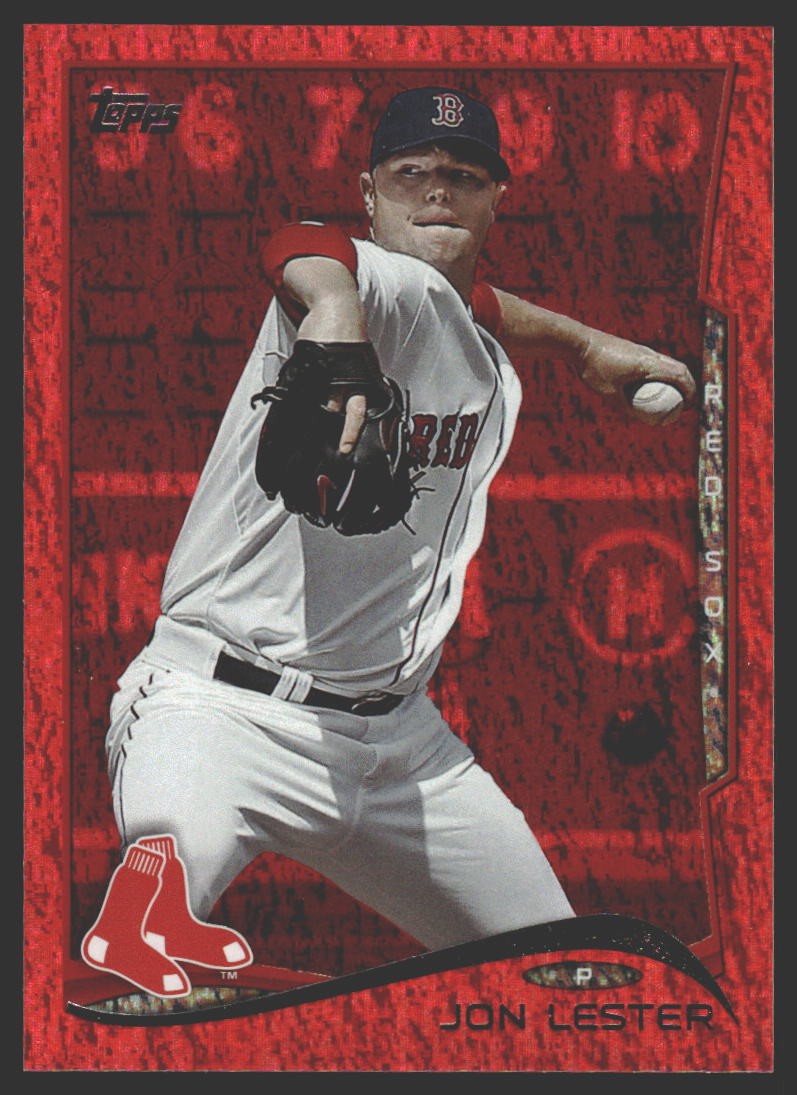 Jon Lester #258 2014 Topps Red Foil Boston Red Sox