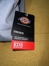 Dickies Unisex Medical Scrub Top New Sz XL EDS Scrubs Gray Pocket Size M-F Fre  