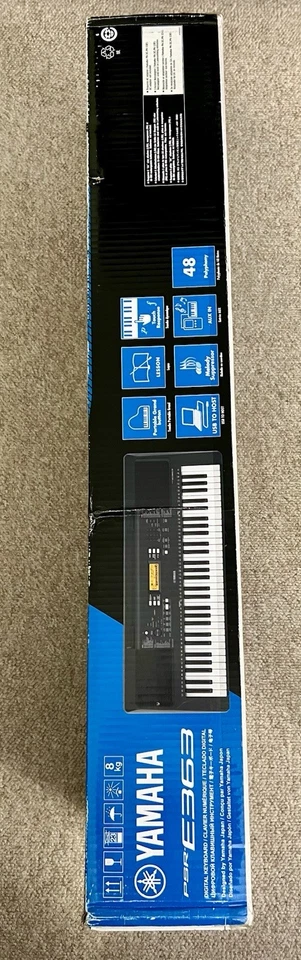 Teclado electrónico portátil Yamaha PSRE363 Foto 3 de 4