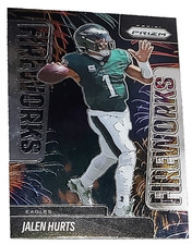 2025 PRIZM FIREWORKS JALEN HURTS CARD #5  FOOTBALL CARD