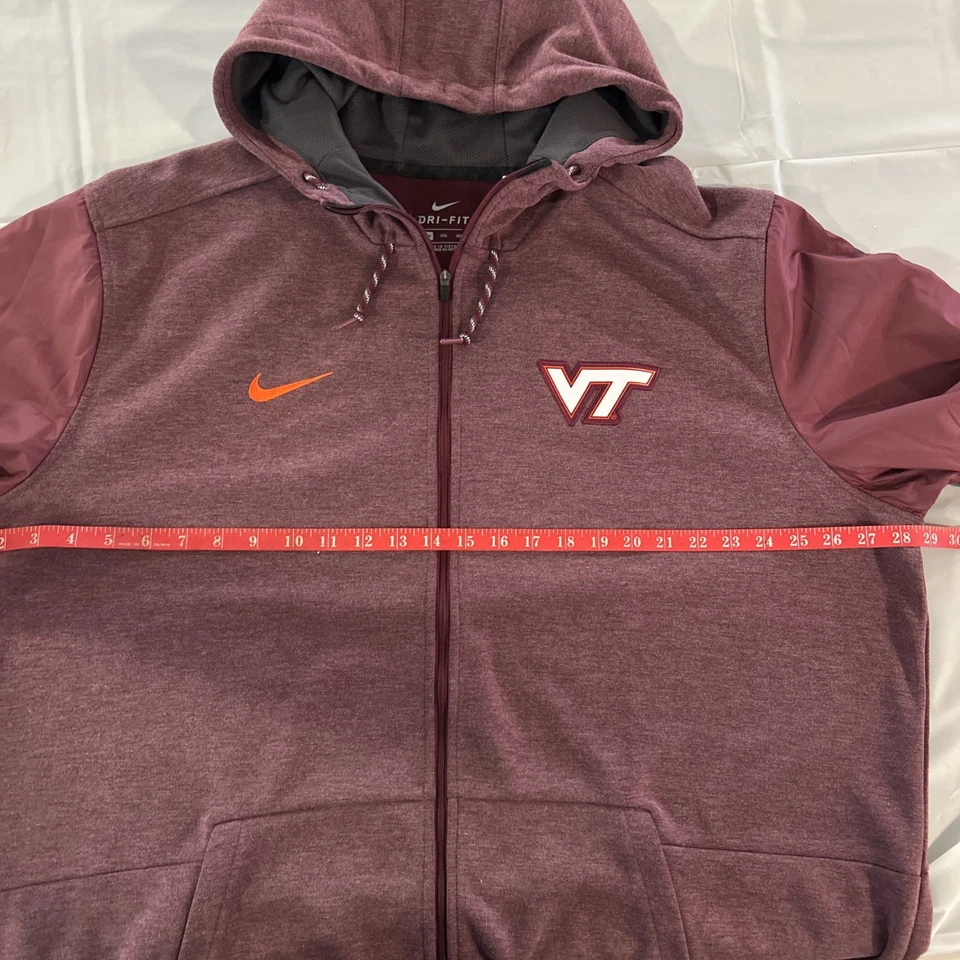 Lot Of 2 Nike Virginia Tech Hokies Dri-fit Full Zip Jacket Matching Pants 3XL - Image 4 of 4