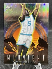 Mark Williams 2023-24 Topps Midnight #27 Dusk Refractor /75 CHA Hornets