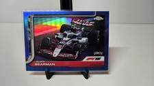 2025 Topps Chrome F1 Blue Refractor Oliver Bearman #86 Moneygram Haas RC /150
