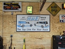 80s Or 90s A.r.e. Truck Caps Camper Shell Sign Huge 6ft Chevy Ford Vintage