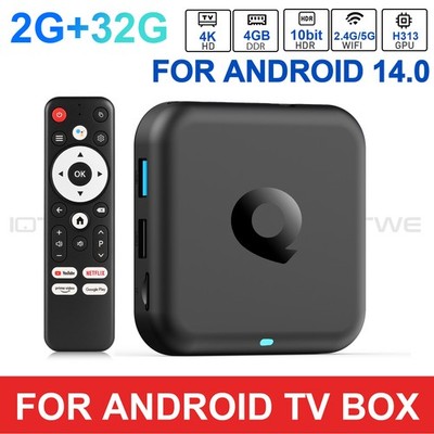 R96Q Android 14.0 TV-Box Quad-Core 4K WiFi Network Media Player HDMI2.0 2+32GB