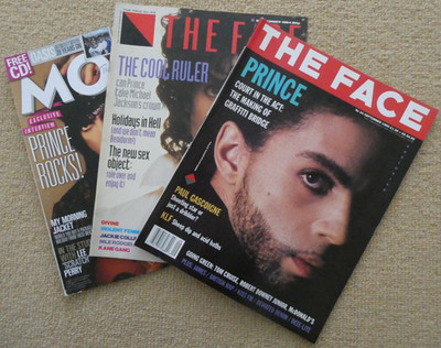 PRINCE 3 MAGAZINE BUNDLE 1984-2014 THE FACE (2) MOJO (1)