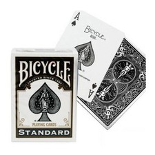 Bicycle Pokerkarten Schwarz Standard Index Rider Back Deck