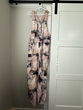 The North Face Women  s Freedom Snow Bibs Pink Moss Size Large - Great Consition 