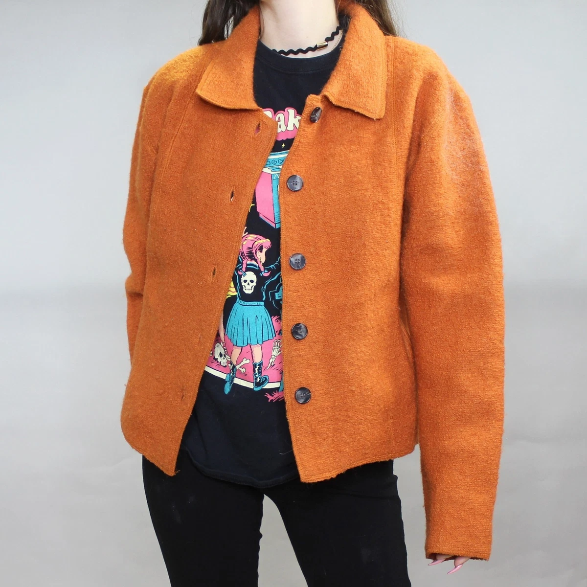 ジャケット・アウター wool jacket vintage 90s 1990s 100% Wool Vintage Coats, Jackets & Vests for Women for sale