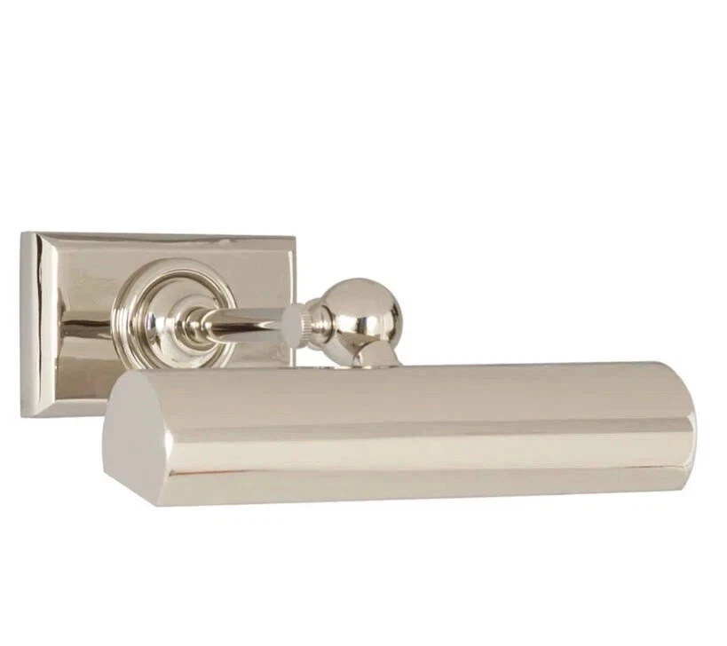 8" Cabinet Maker's Picture Light Brass Vintage Antique Picture Wall Light Brass - Image 3 of 3