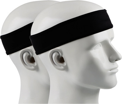 2 Stück Sport Stirnband Schweißband Anti-Rutsch Unisex Headband ideal für Tennis