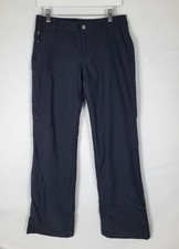 Eddie Bauer Fleece Lined Pants Womens 6 Black Nylon Spandex