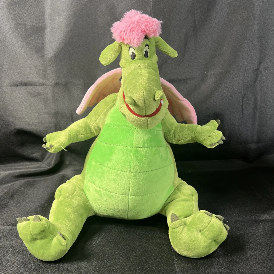 Disney Store Elliot Pete's Dragon Plush 14" Puff The Magic Dragon Green Stuffed - Image 2 of 4