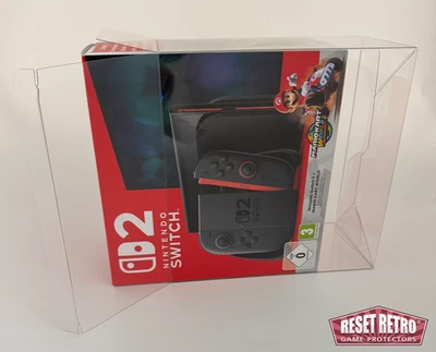 RESET RETRO Schutzhülle passend für Nintendo Switch 2 Konsole OVP 0,5 mm protector Folie