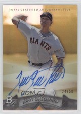 2014 Bowman Platinum Prospects Gold Refractor 24/50 Joan Gregorio Auto 0b0