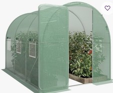 2m x 4m Polytunnel Greenhouse with Galvanised Steel Frame and Cover