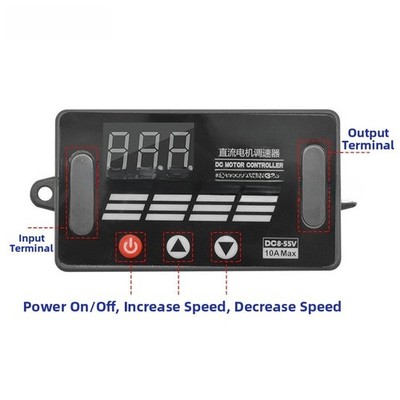 DC8V-55V Eingang 0%-100% Geschwindigkeit einstellbar 10A Antriebsstrom Standby Strom 17mA