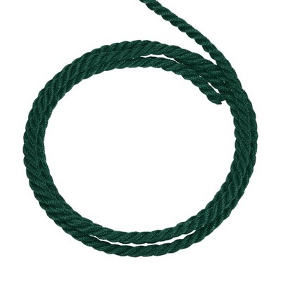 Twisted Cord Trim, 5 Yard 4mm 3-Ply Twine Braided Rope Thread, Dark Green