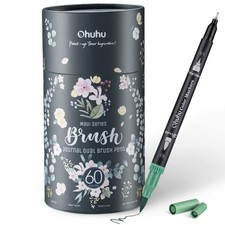 Ohuhu Markers for Adult Coloring Books No bleeding 60 Colors Coloring Markers