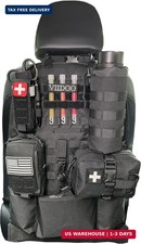 Upgrade 1000D Molle Seat Back Organizer with Pouches, Tactical Molle Vehicle Pan