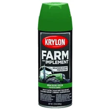 Krylon K01932008 Spray Paint, John Deere Green, High-Gloss, Solvent, 12 Oz