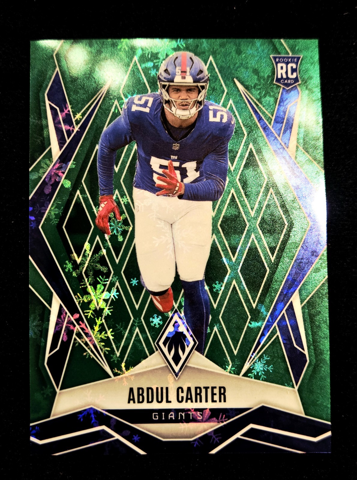 2025 Abdul Carter RC 51/149 Panini Phoenix Green Winter #177 Jersey Match 1/1 👀