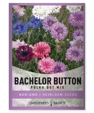 Bachelor Button Seeds for Planting Cornflower (Polka Dot Mix) - Pretty Mix of...