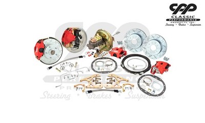 1968-72 GM A-Body 4-Wheel Power Disc Brake Conversion Kit Front & Rear & Booster